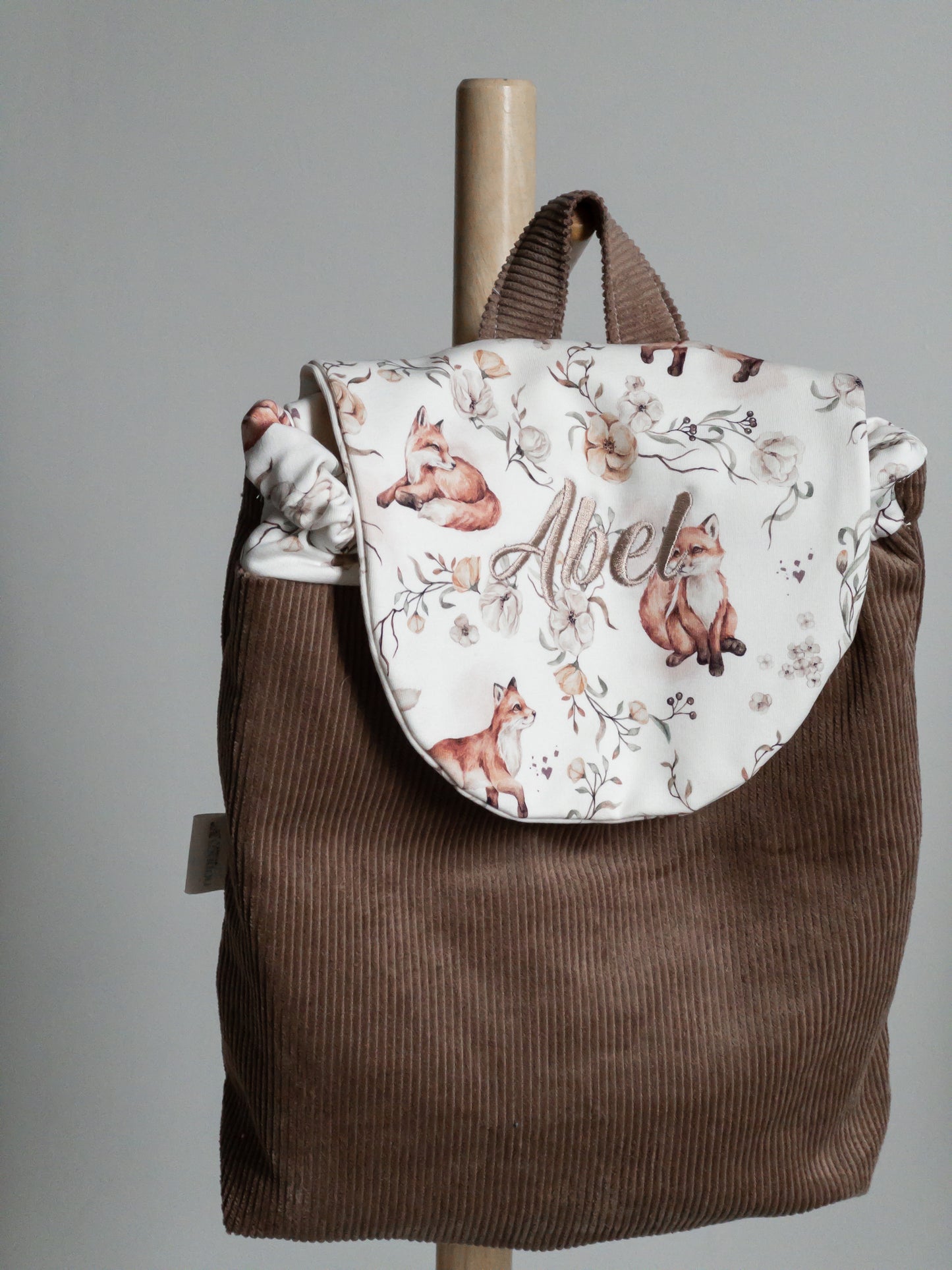 Sac à dos velours côtelé - Collection animaux