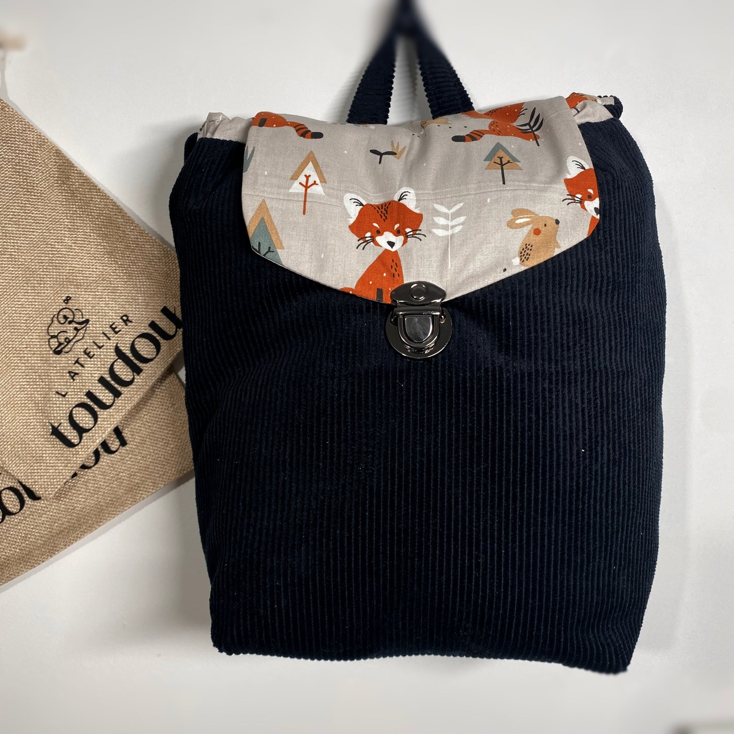 Sac à dos Noir enfants Toudou