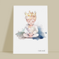 Le prince, décoration pour chambre enfant, illustration à offrir, petit prince bleu
